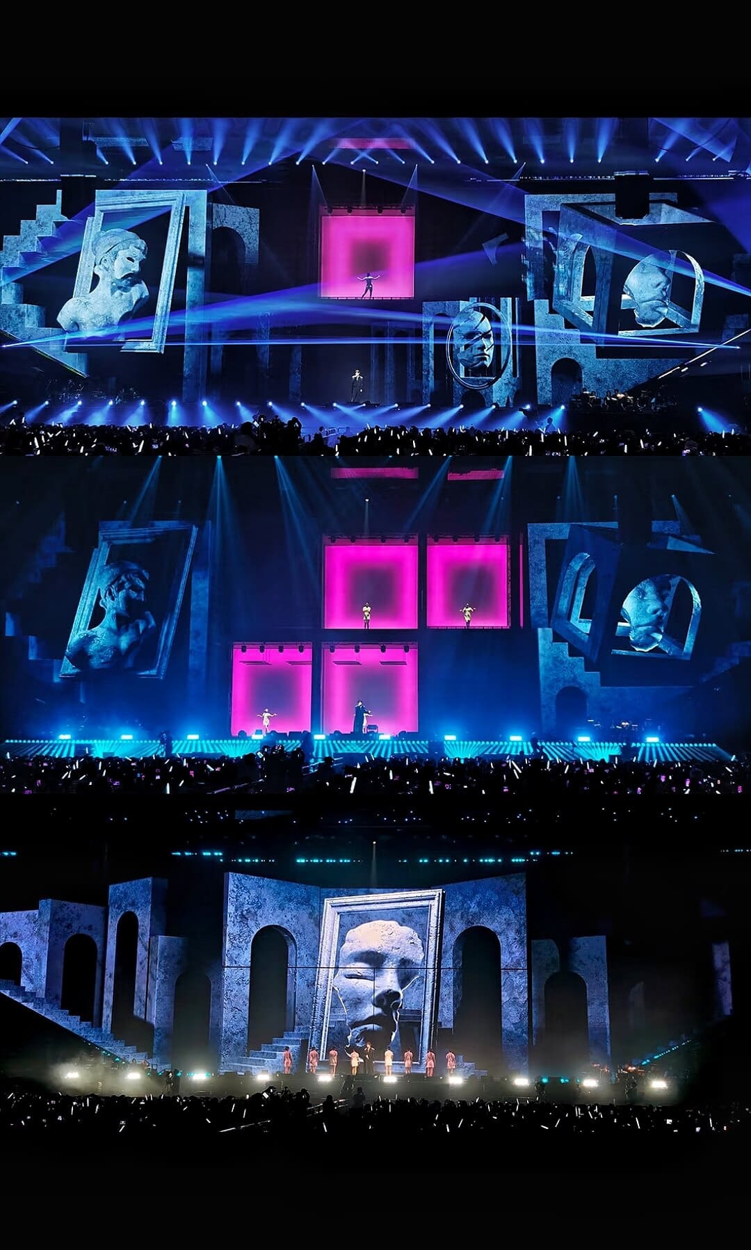 Motorized Sliding and Lifting LED Wall System Motorized Sliding and Lifting LED Wall System